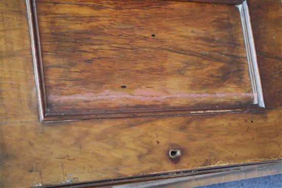A late Victorian walnut davenport W.56cm